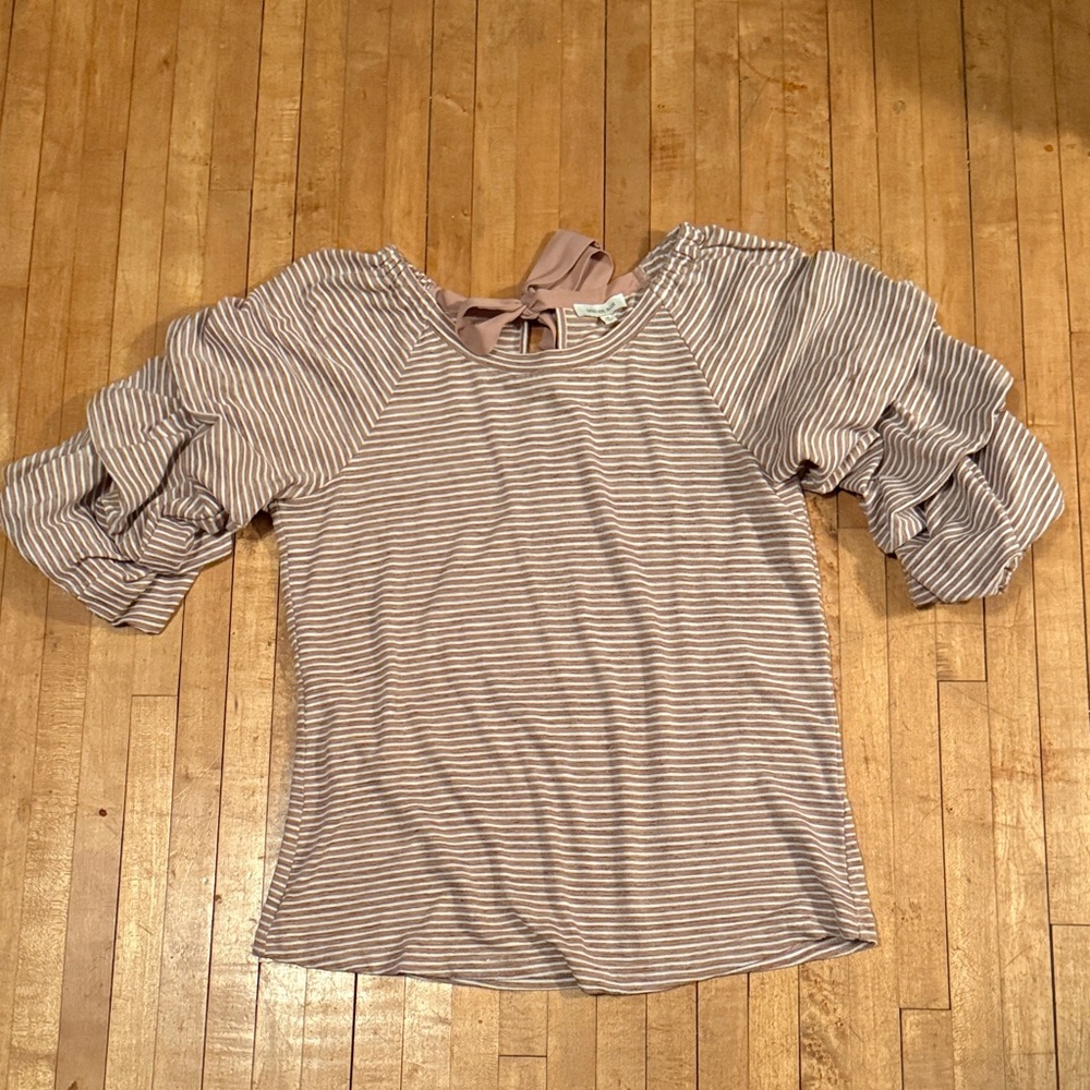 Skies Are Blue  Striped Blouse